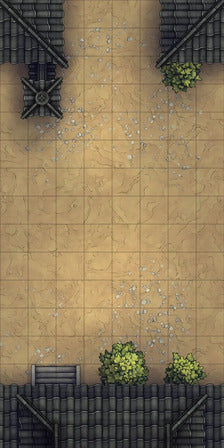 Modular Japanese Alleys & Streets Tileset Battlemap - asian-themed battle map - Digital, Foundry VTT, Print