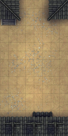 Modular Japanese Alleys & Streets Tileset Battlemap - desert battle map - Digital, Foundry VTT, Print