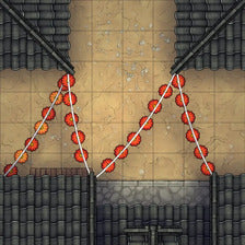 Modular Japanese Alleys & Streets Tileset Battlemap - overhead view tiled rooftop alleyway - Digital, Foundry VTT, Print