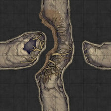Modular Thousand-Statue Caves Tileset Battlemap - cave map - Digital, Foundry VTT, Print