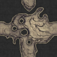 Modular Thousand-Statue Caves Tileset Battlemap - cavernous dungeon map - Digital, Foundry VTT, Print