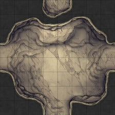 Modular Thousand-Statue Caves Tileset Battlemap - cavernous dungeon map - Digital, Foundry VTT, Print