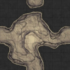 Modular Thousand-Statue Caves Tileset Battlemap - cavernous dungeon map - Digital, Foundry VTT, Print