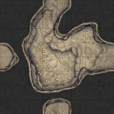 Modular Thousand-Statue Caves Tileset Battlemap - cavernous dungeon map - Digital, Foundry VTT, Print