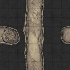 Modular Thousand-Statue Caves Tileset Battlemap - dungeon corridor chambers - Digital, Foundry VTT, Print