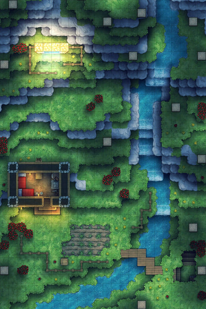 Stuck in a Square World Battlemap - fantasy battle map - Digital, Foundry VTT, Print