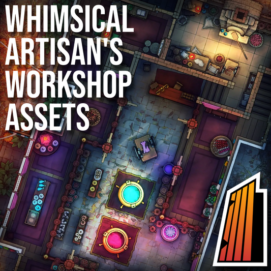 Whimsical Artisan’s Workshop Assets Asset Kit - whimsical artisan’s workshop assets kit - Dungeondraft